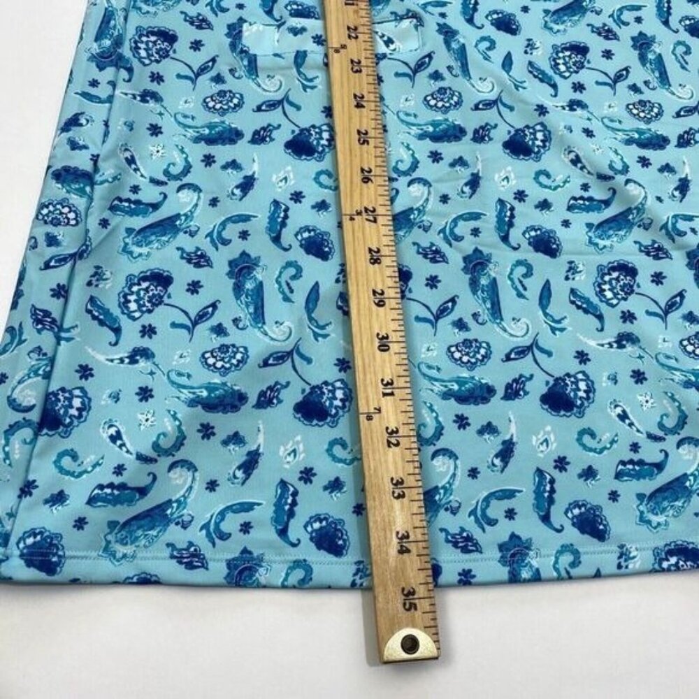 Women's Cabana Life Shift Dress Size M Short Sleeve Pockets Blue,UPF 50 New - Picture 5 of 16